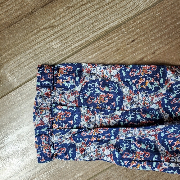 NWT Lands' End Midnight Sky Floral V-Neck Button Front Blouse Women's Size 6 - Picture 12 of 16